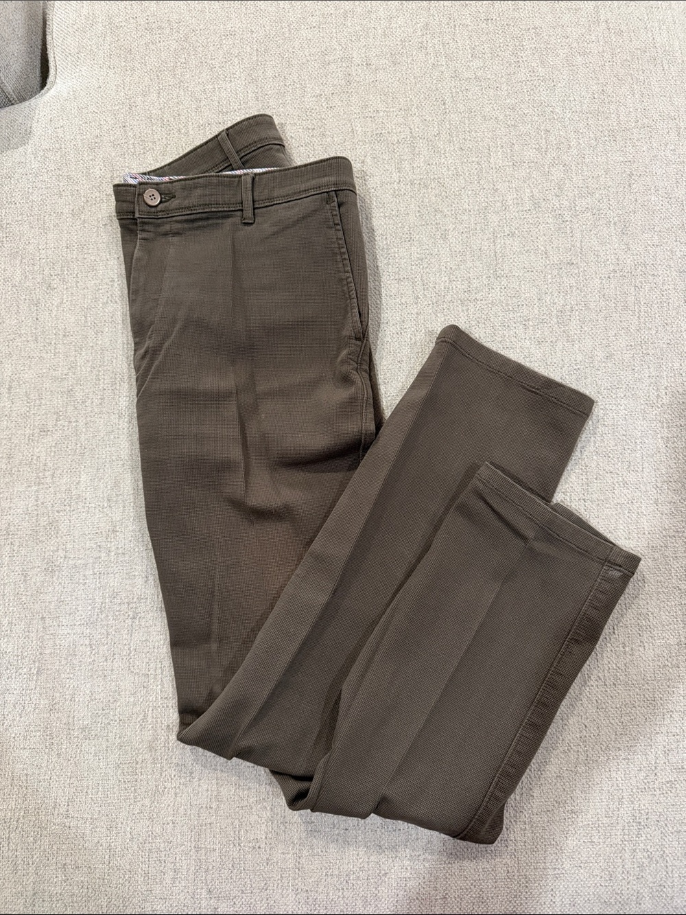 Burberry Men's Dark Brown Chinos - Tailored Straight